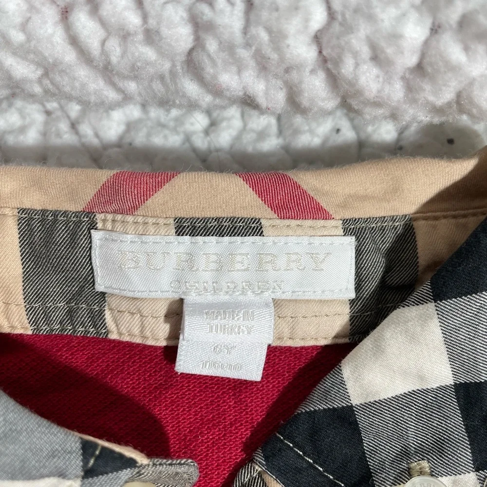 Burberry Red Polo Shirt for Kids